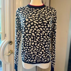 THML Lightweight Sweater Top Navy/White/Magenta XS
